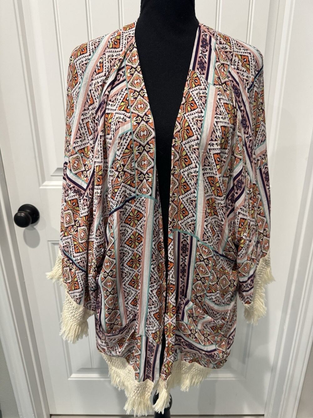 Beautiful Democracy Kimono Boho Style Women’s Sz Large